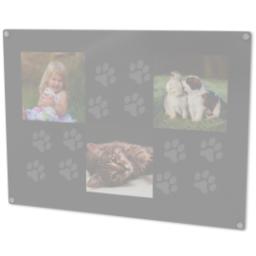 Thumbnail for Photo Chopping Boards with Paw Prints Custom Colour design 3